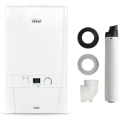 Ideal Logic+ 15kw Heat Only Pack - Boiler & Flue